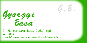 gyorgyi basa business card